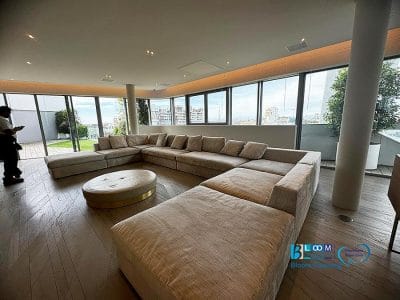 Lavaggio e pulizia divani per un appartamento nel Bosco Verticale nel quartiere Isola a Milano